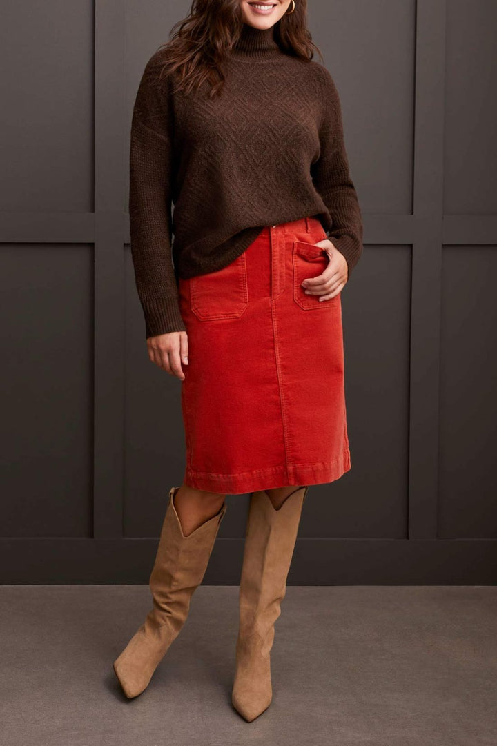 Textured Mock Neck Sweater from Tribal - High Call Outfitters