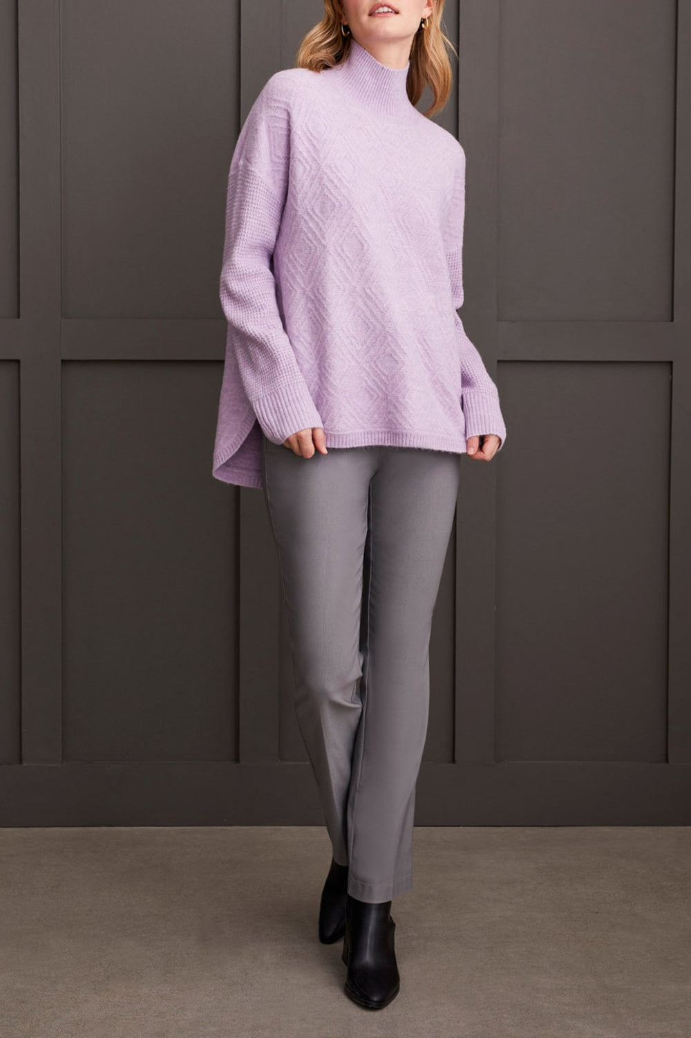 Textured Mock Neck Sweater from Tribal - High Call Outfitters