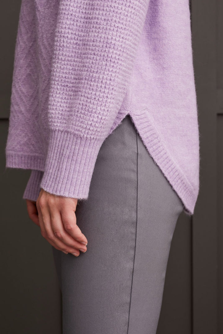 Textured Mock Neck Sweater from Tribal - High Call Outfitters