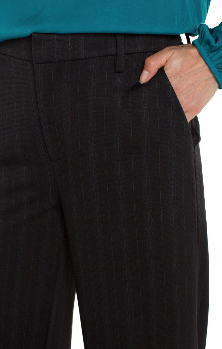 Kelsey Pinstripe Wide Leg Trouser from Liverpool