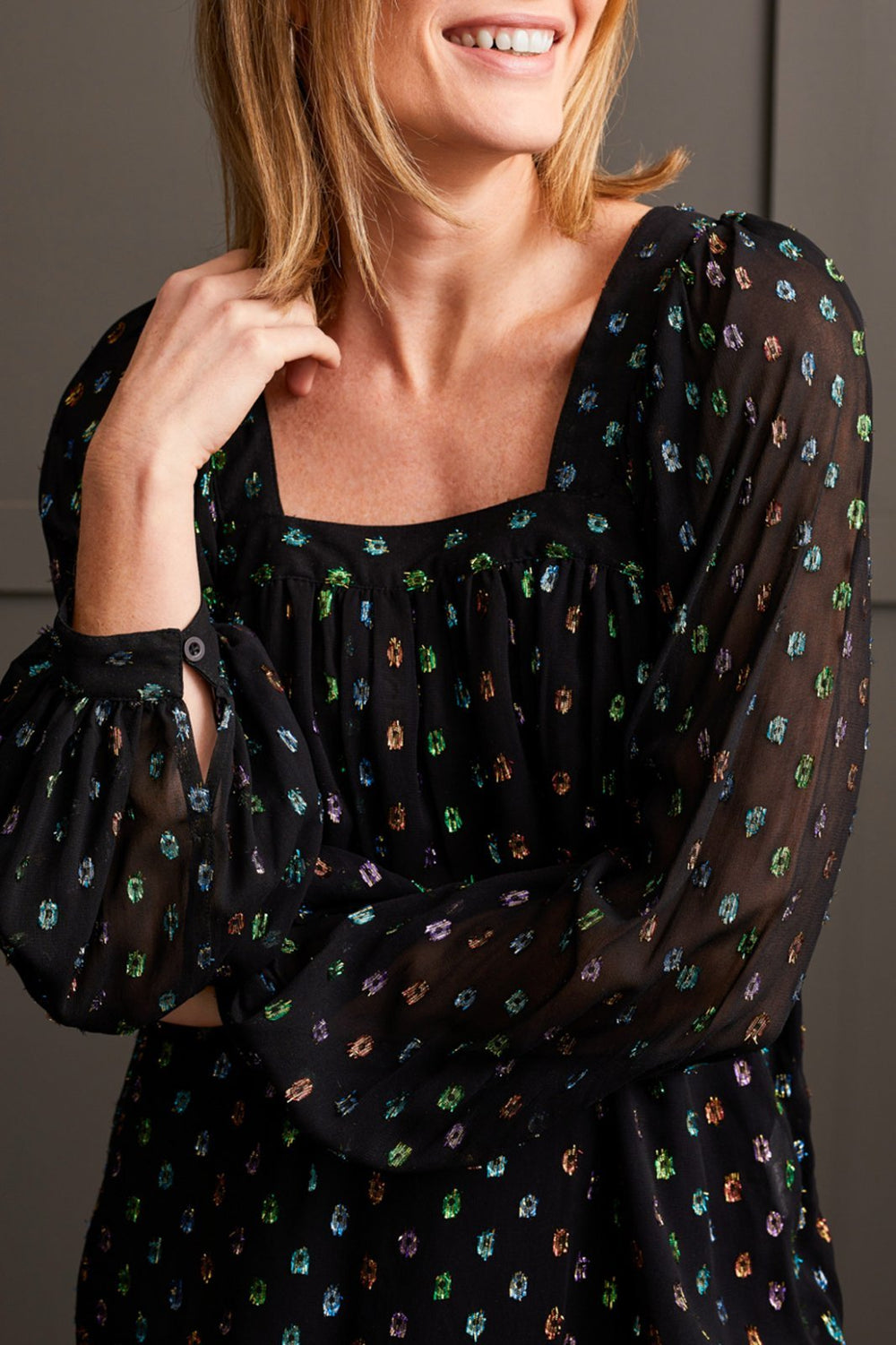 Square Neck Festive Top from Tribal - High Call Outfitters