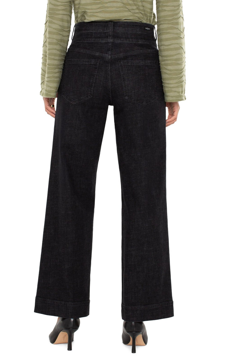 Stride Double Button Wide Leg Pant from Liverpool