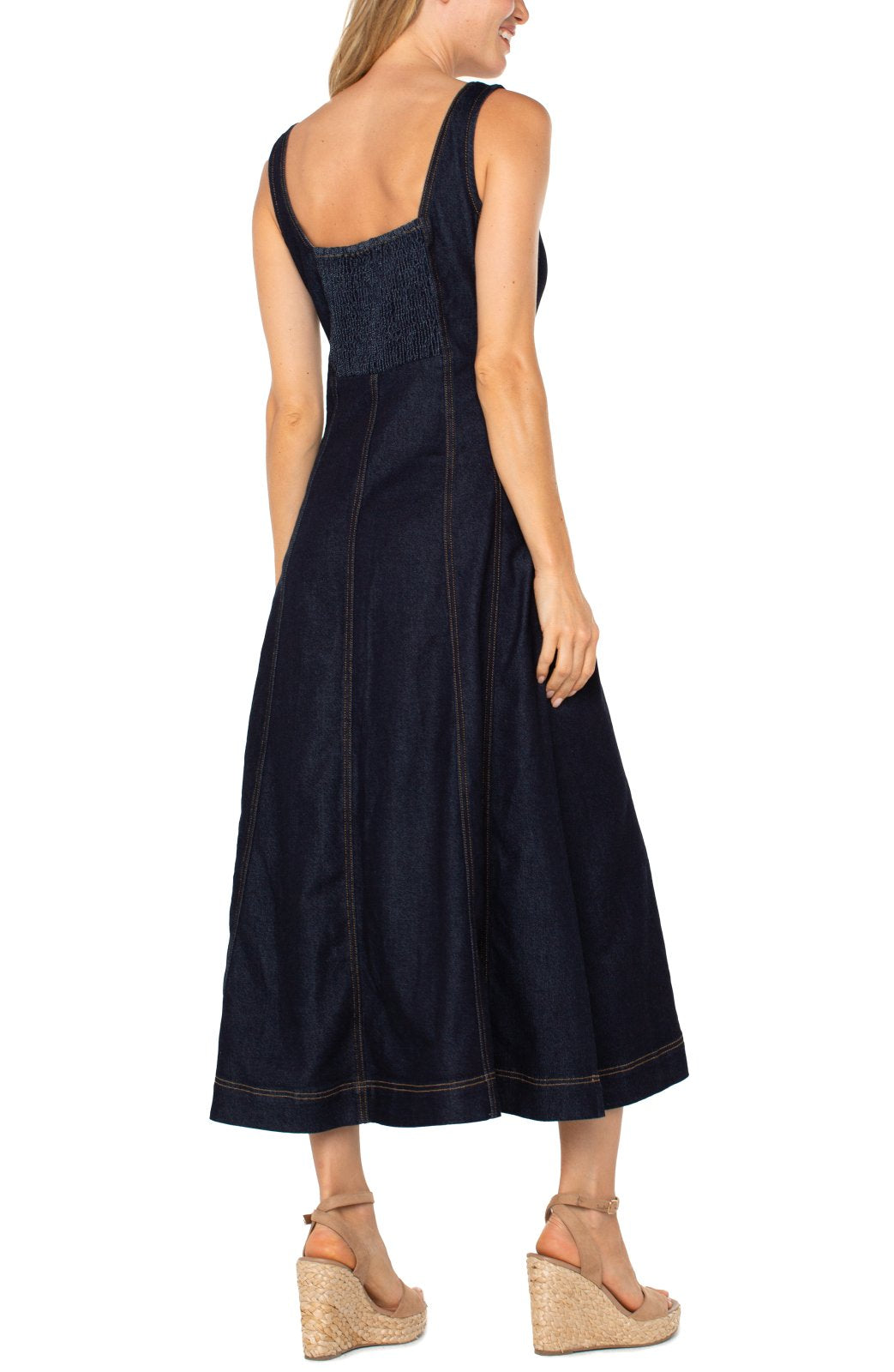 Fit & Flare Denim Dress from Liverpool