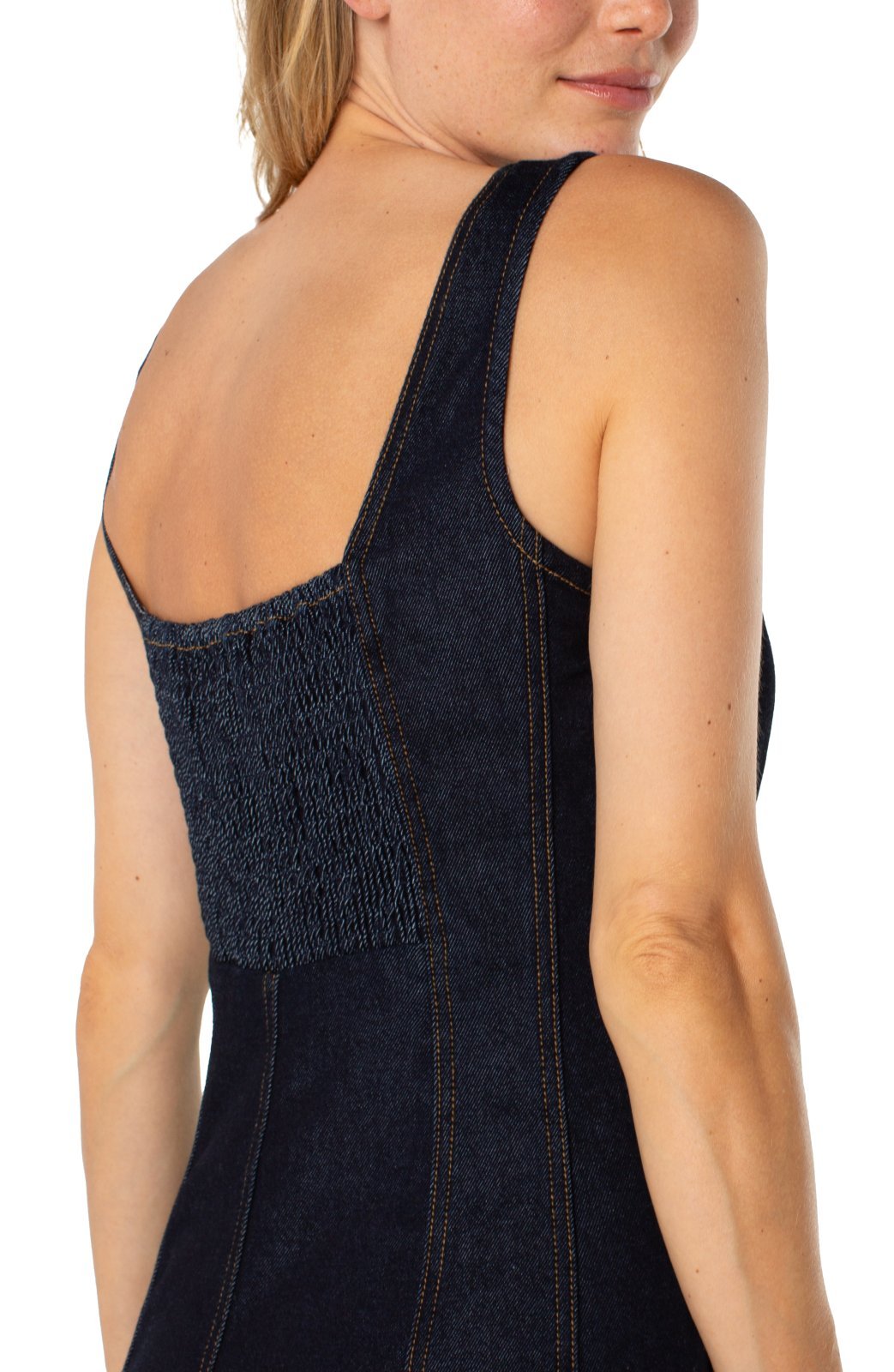 Fit &amp; Flare Denim Dress from Liverpool - High Call Outfitters