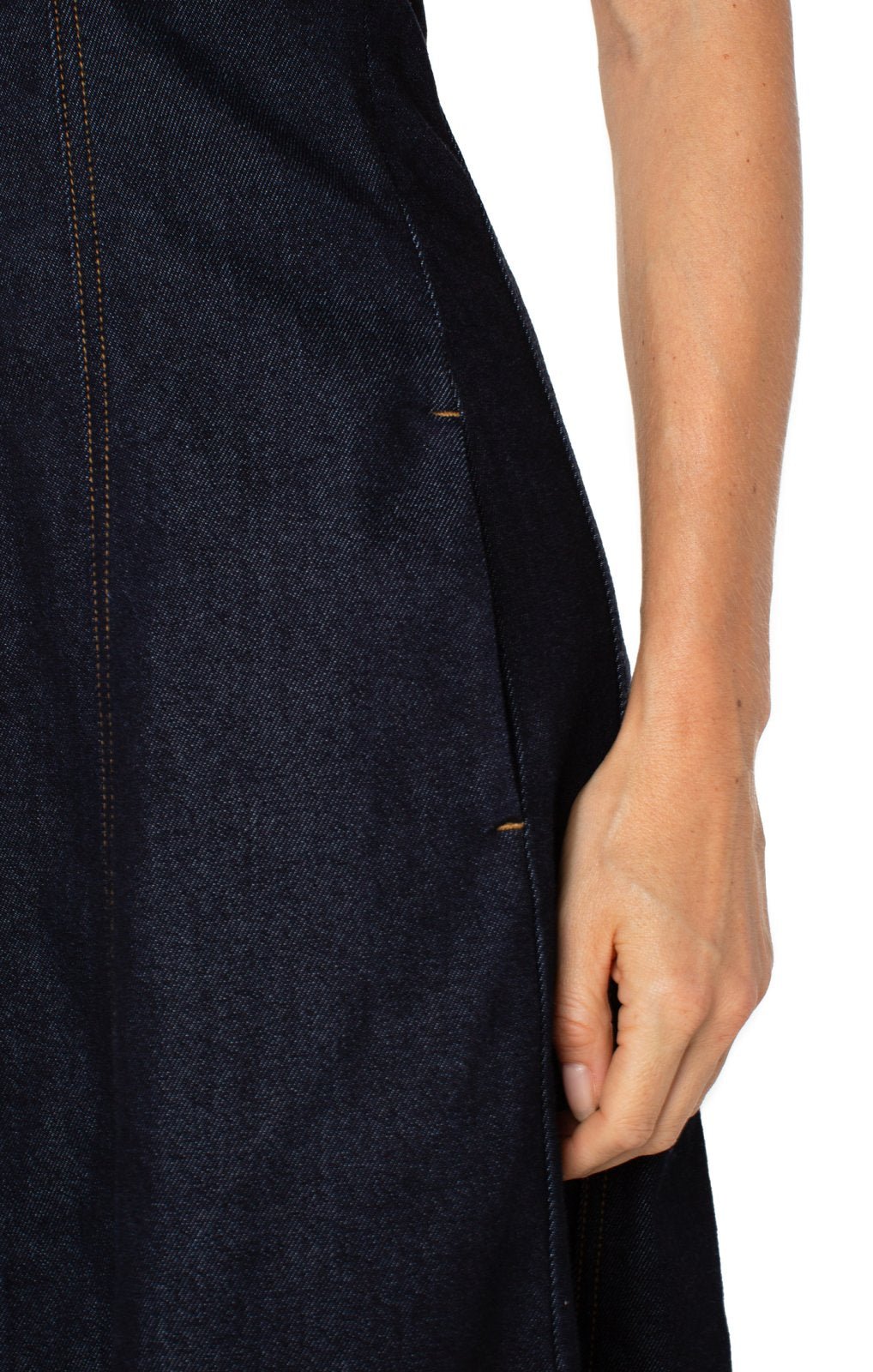 Fit &amp; Flare Denim Dress from Liverpool - High Call Outfitters