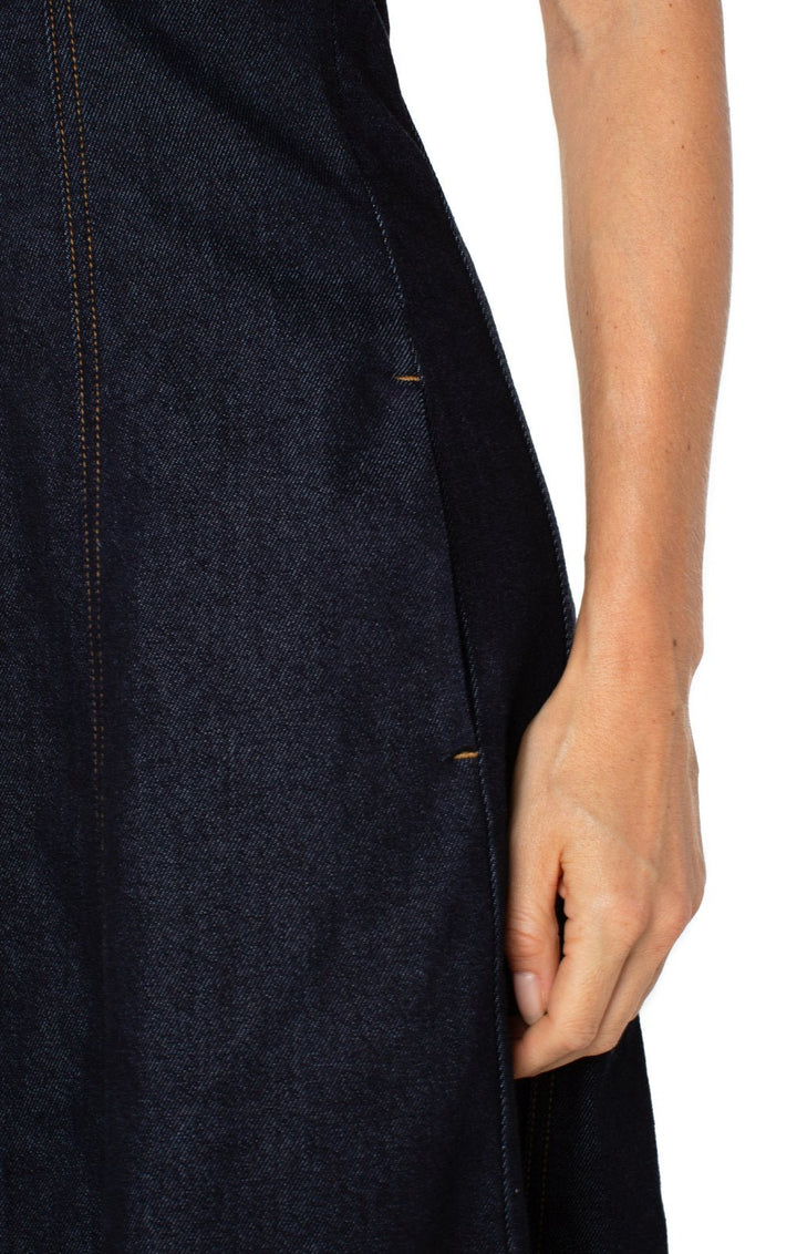 Fit &amp; Flare Denim Dress from Liverpool - High Call Outfitters