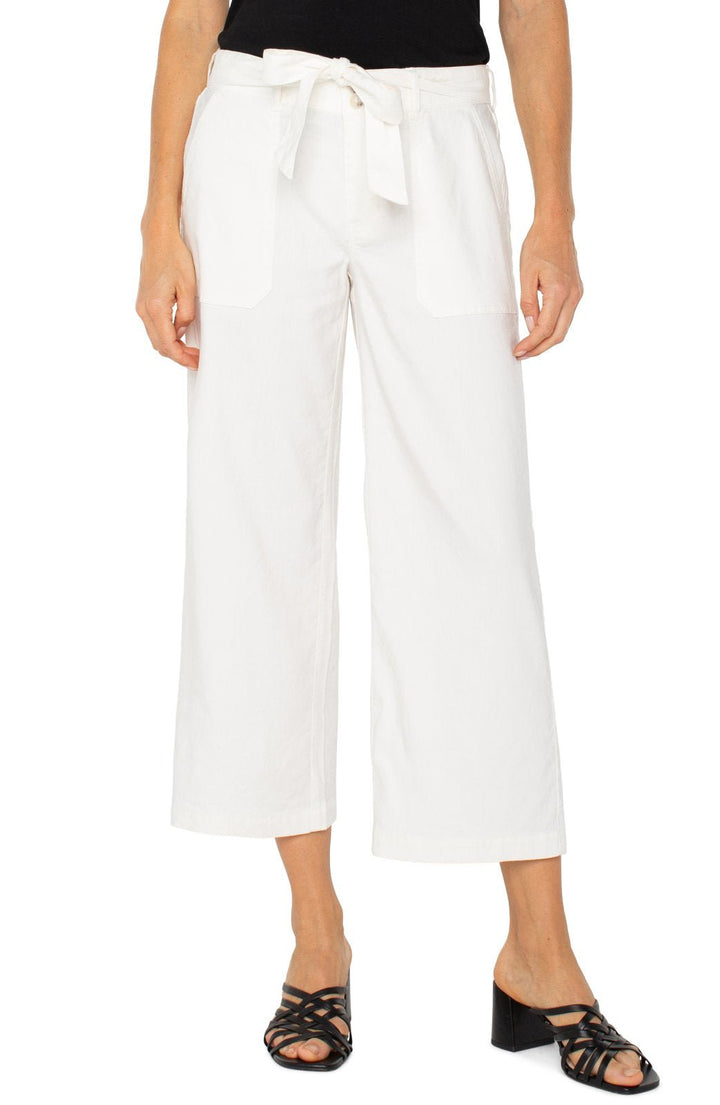 Belted Wide Leg Crop from Liverpool - High Call Outfitters