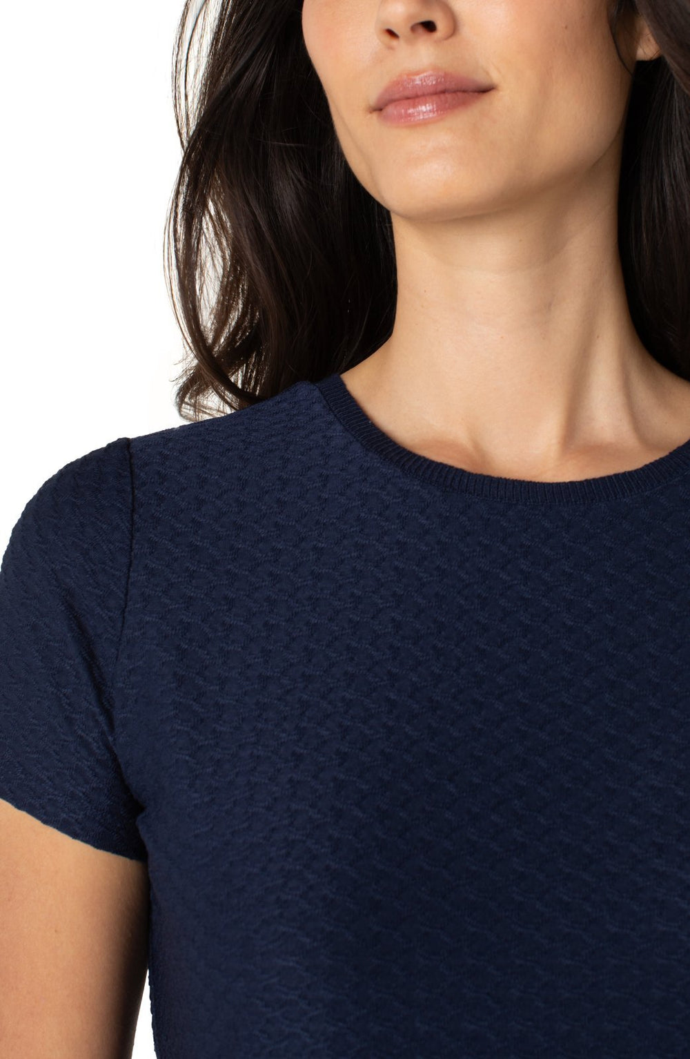 Textured Short Sleeve Tee from Liverpool - High Call Outfitters