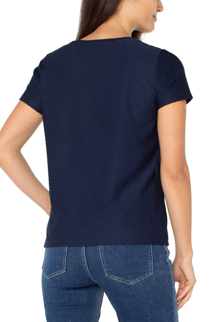 Textured Short Sleeve Tee from Liverpool