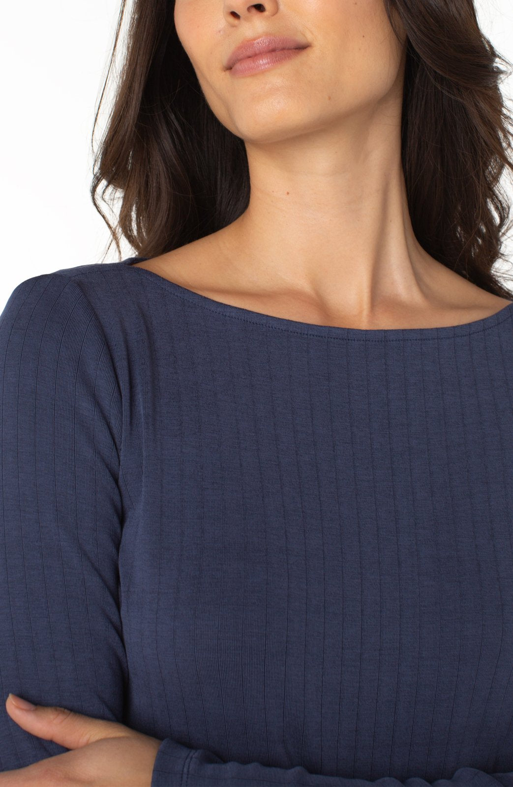 Boat Neck Long Sleeve Tee from Liverpool
