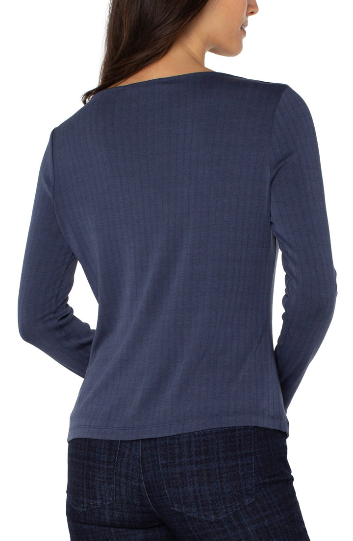 Boat Neck Long Sleeve Tee from Liverpool