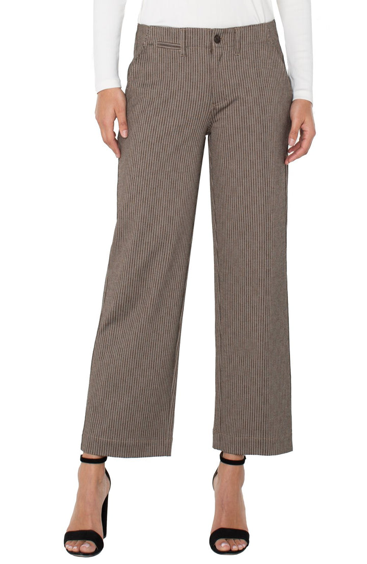 Wide Leg Stripe Trouser from Liverpool