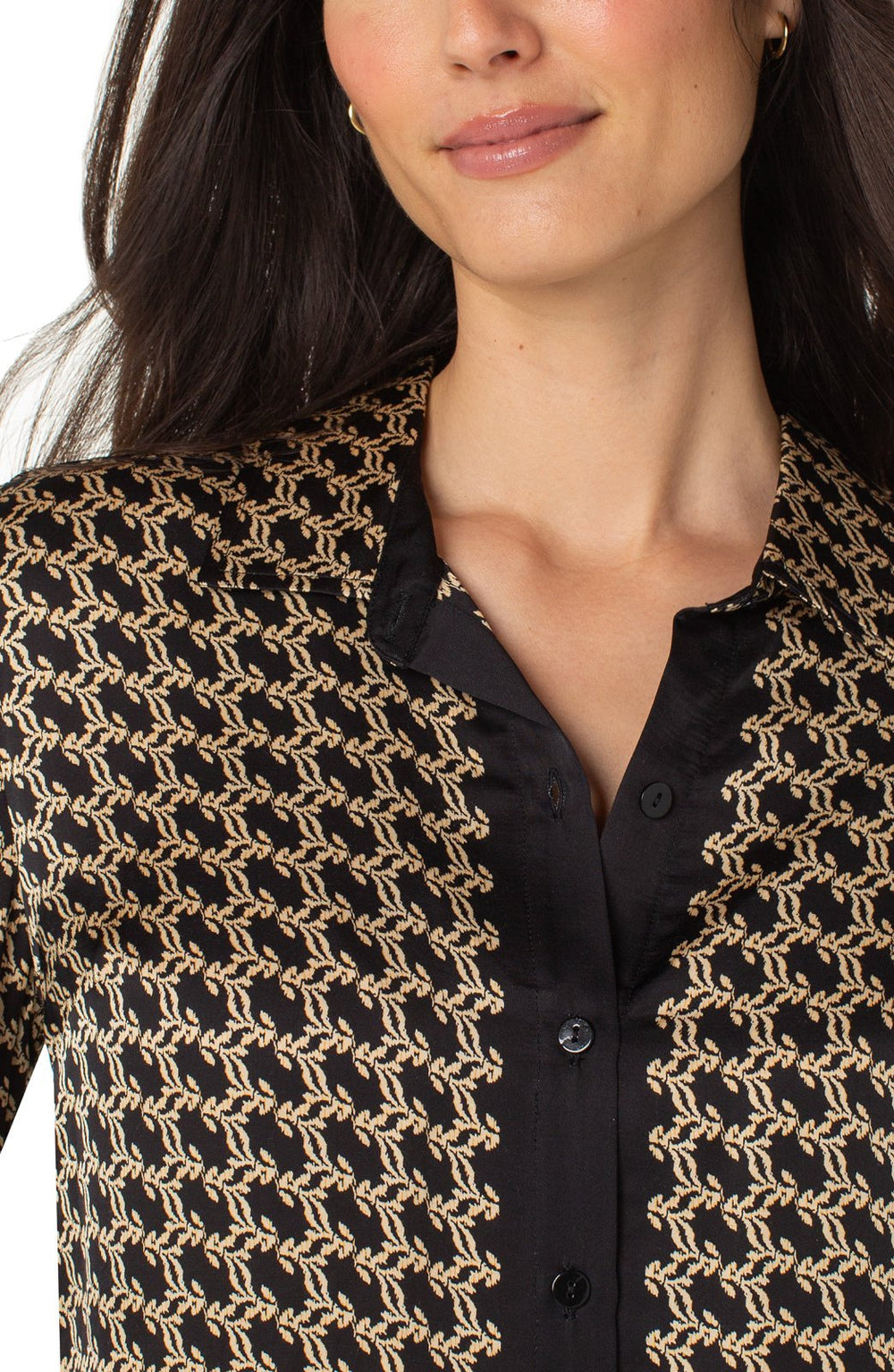 Contrast Trim Button Front Shirt from Liverpool - High Call Outfitters