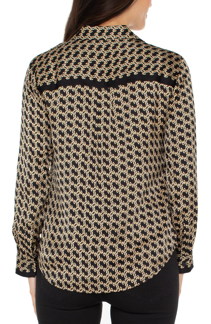 Contrast Trim Button Front Shirt from Liverpool