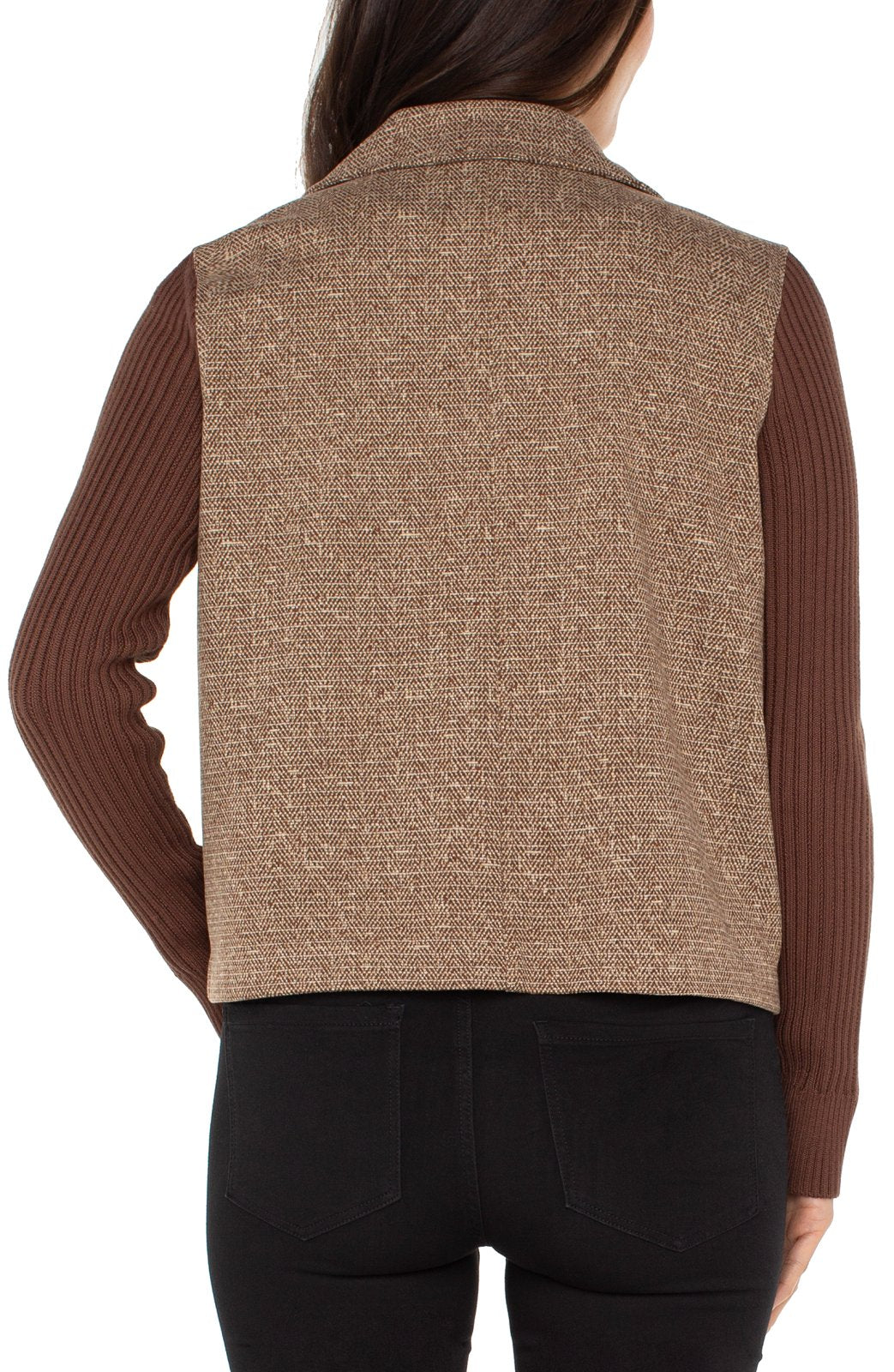 Shacket with Sweater Sleeve from Liverpool