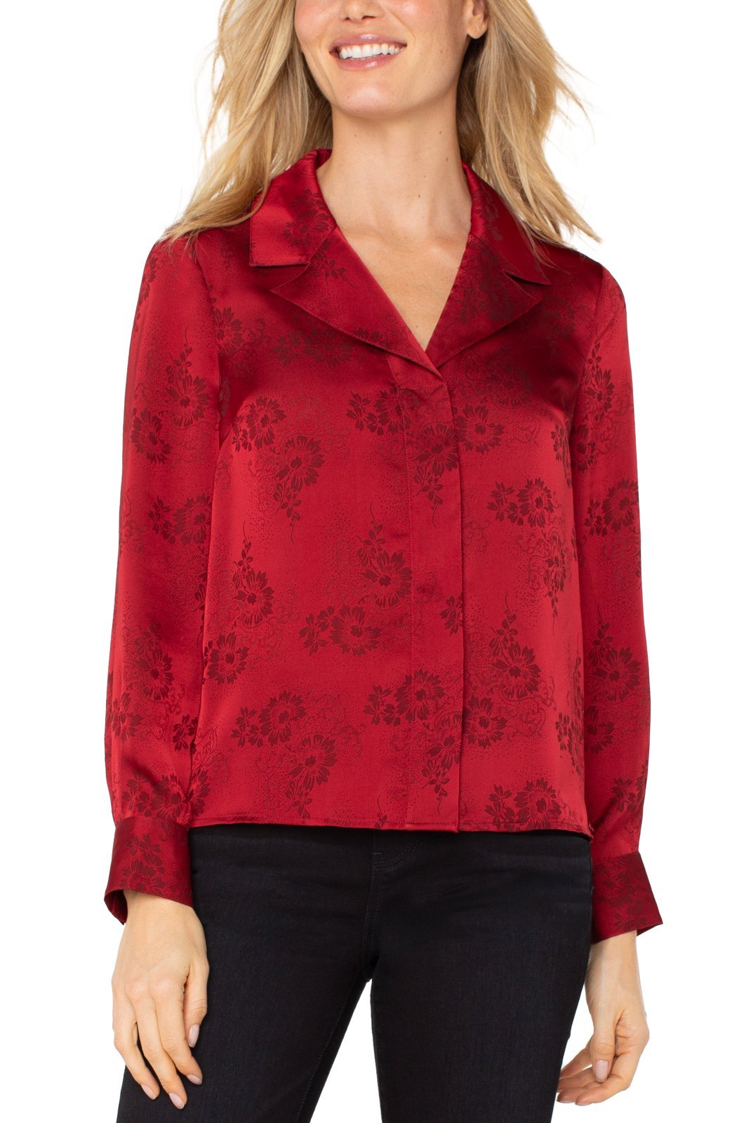 Hidden Placket Blouse from Liverpool - High Call Outfitters