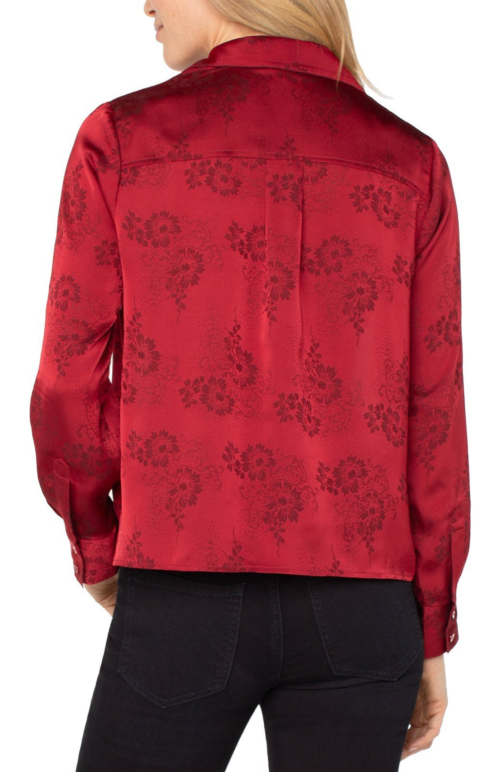 Hidden Placket Blouse from Liverpool - High Call Outfitters