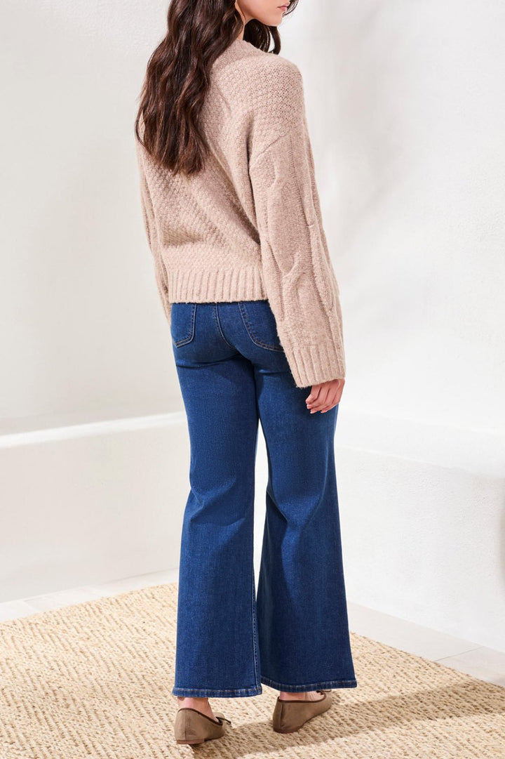 Loose Fit Cable Sweater from Tribal - High Call Outfitters