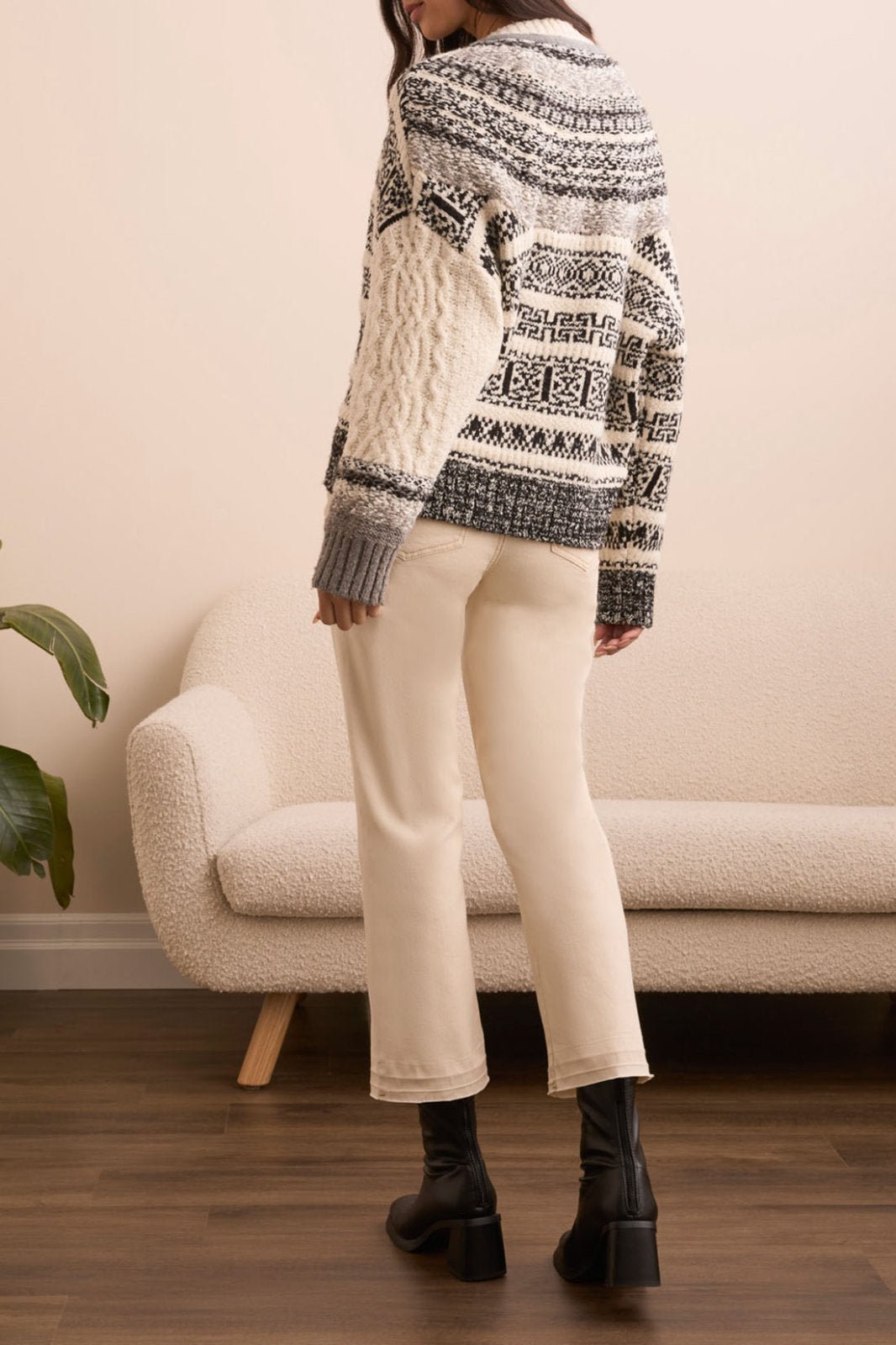 Button Front Multi Stitch Cardigan Sweater from Tribal - High Call Outfitters
