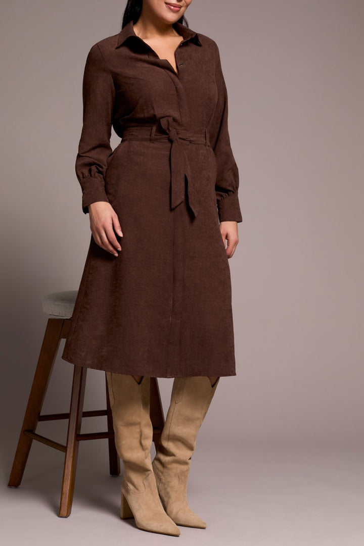 Self Tie Shirt Dress from Tribal