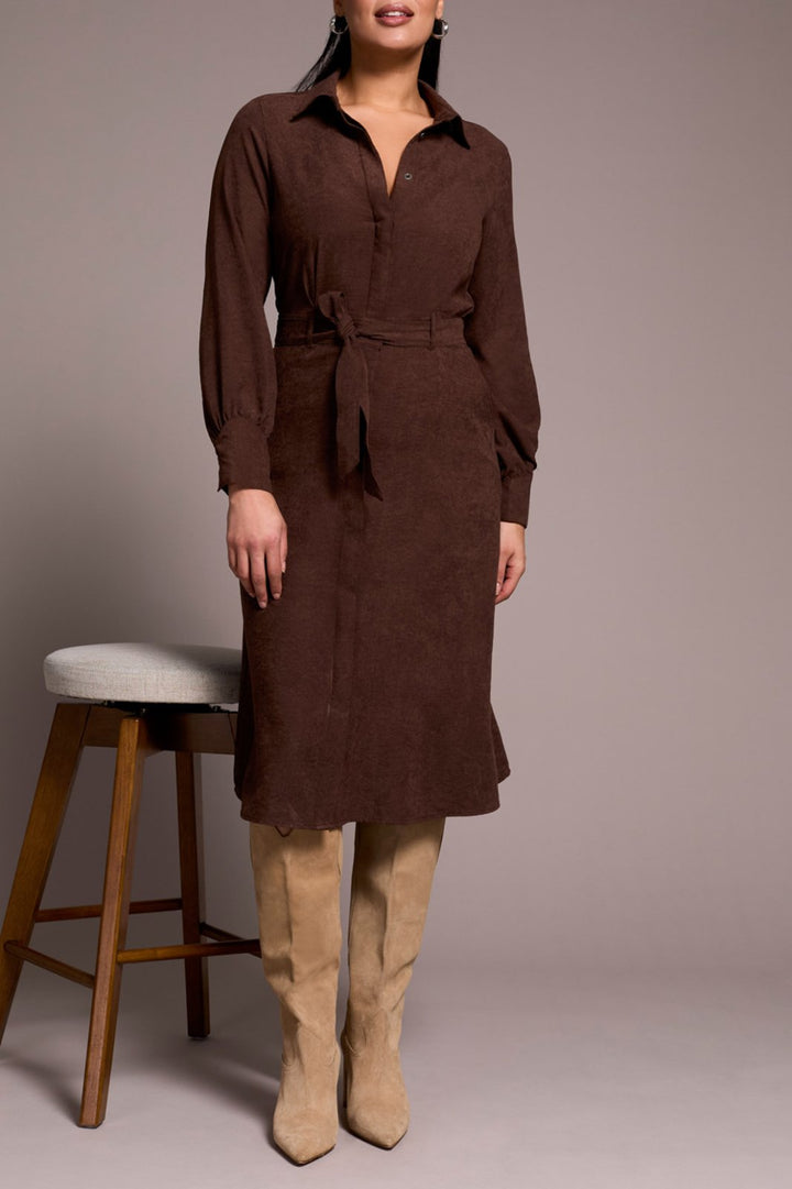Self Tie Shirt Dress from Tribal