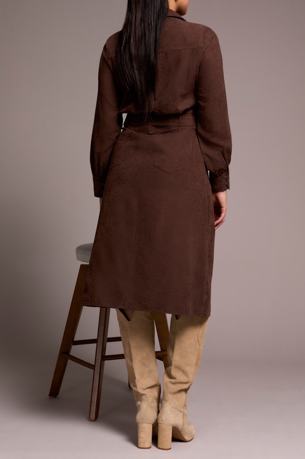 Self Tie Shirt Dress from Tribal