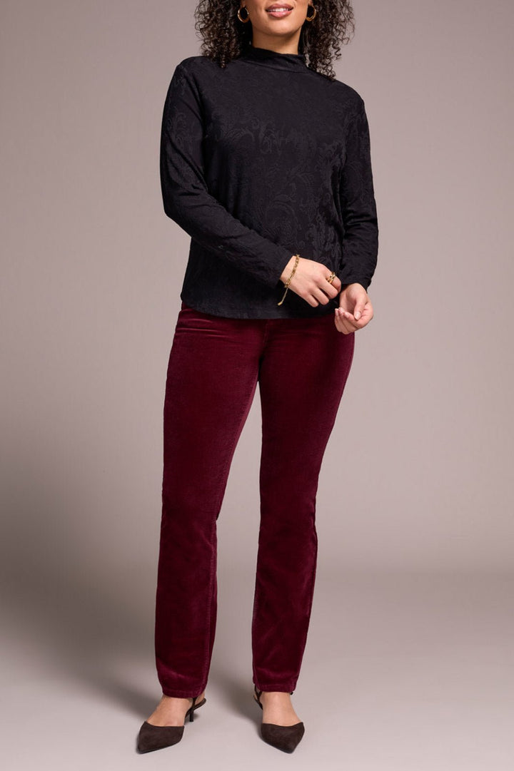 Mock Neck Solid Top from Tribal - High Call Outfitters