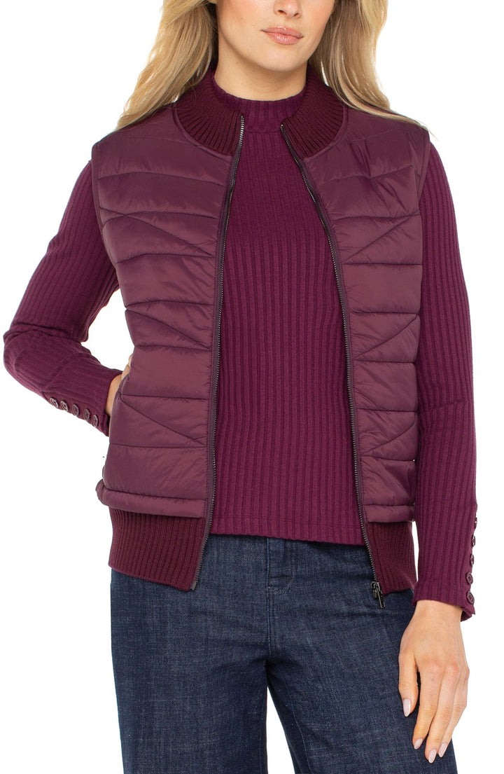 Quilted Sweater Vest from Liverpool