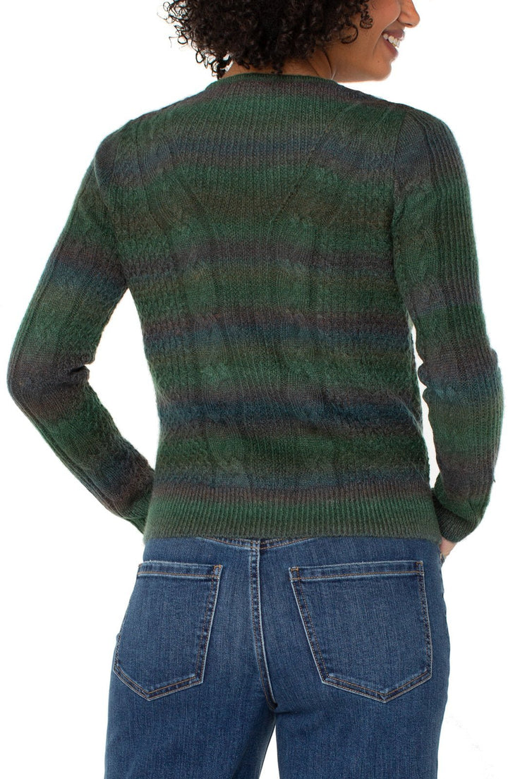 Ombre Striped Sweater from Liverpool - High Call Outfitters