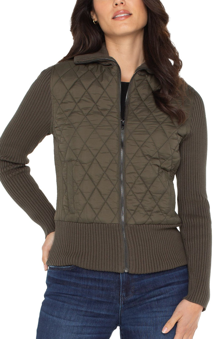 Quilted Sweater Jacket from Liverpool