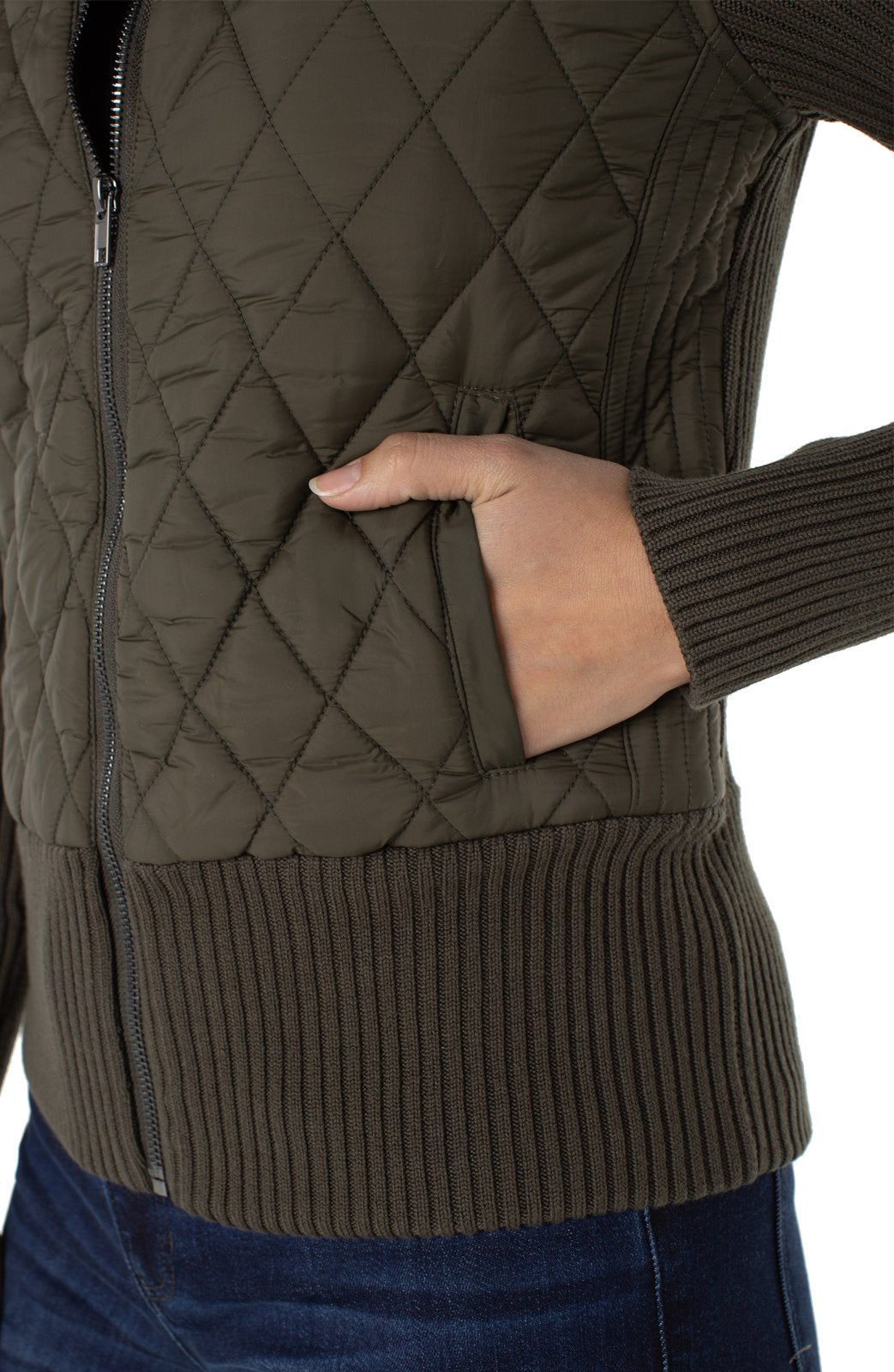 Quilted Sweater Jacket from Liverpool