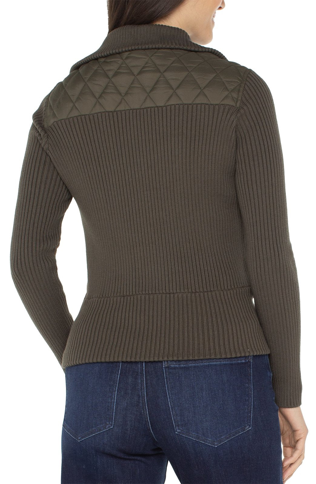 Quilted Sweater Jacket from Liverpool