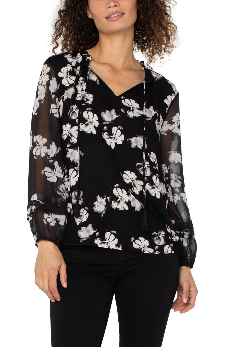 Pop Over Printed Top from Liverpool - High Call Outfitters