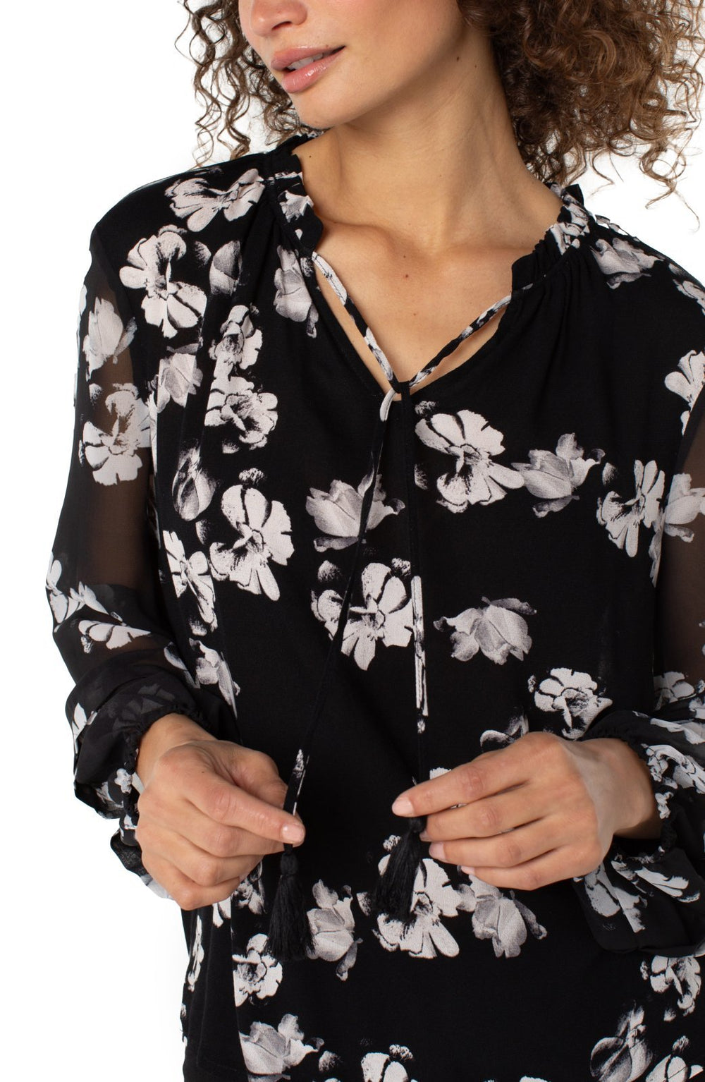 Pop Over Printed Top from Liverpool - High Call Outfitters