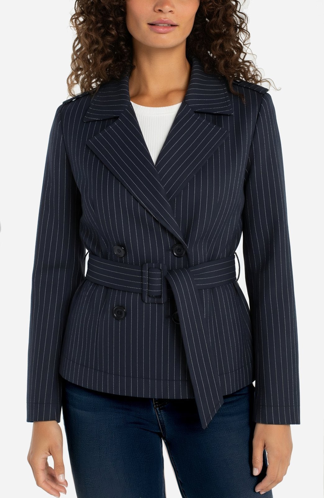Cropped Trench Jacket from Liverpool - High Call Outfitters