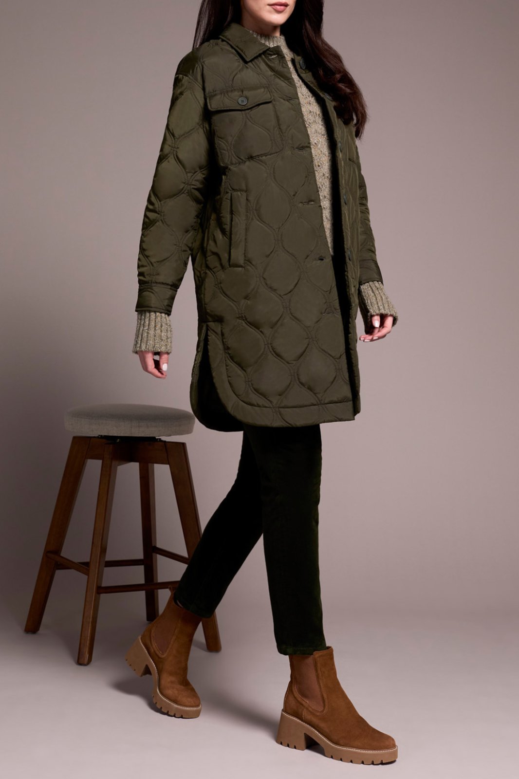 Quilted Long Jacket from Tribal