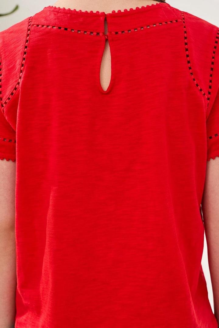 Dotted Lace Top from Tribal - High Call Outfitters