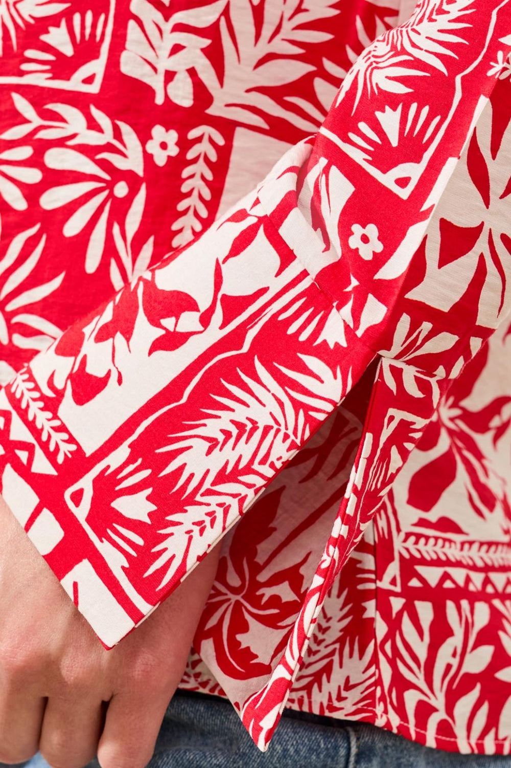 Long Sleeve Print Blouse from Tribal - High Call Outfitters