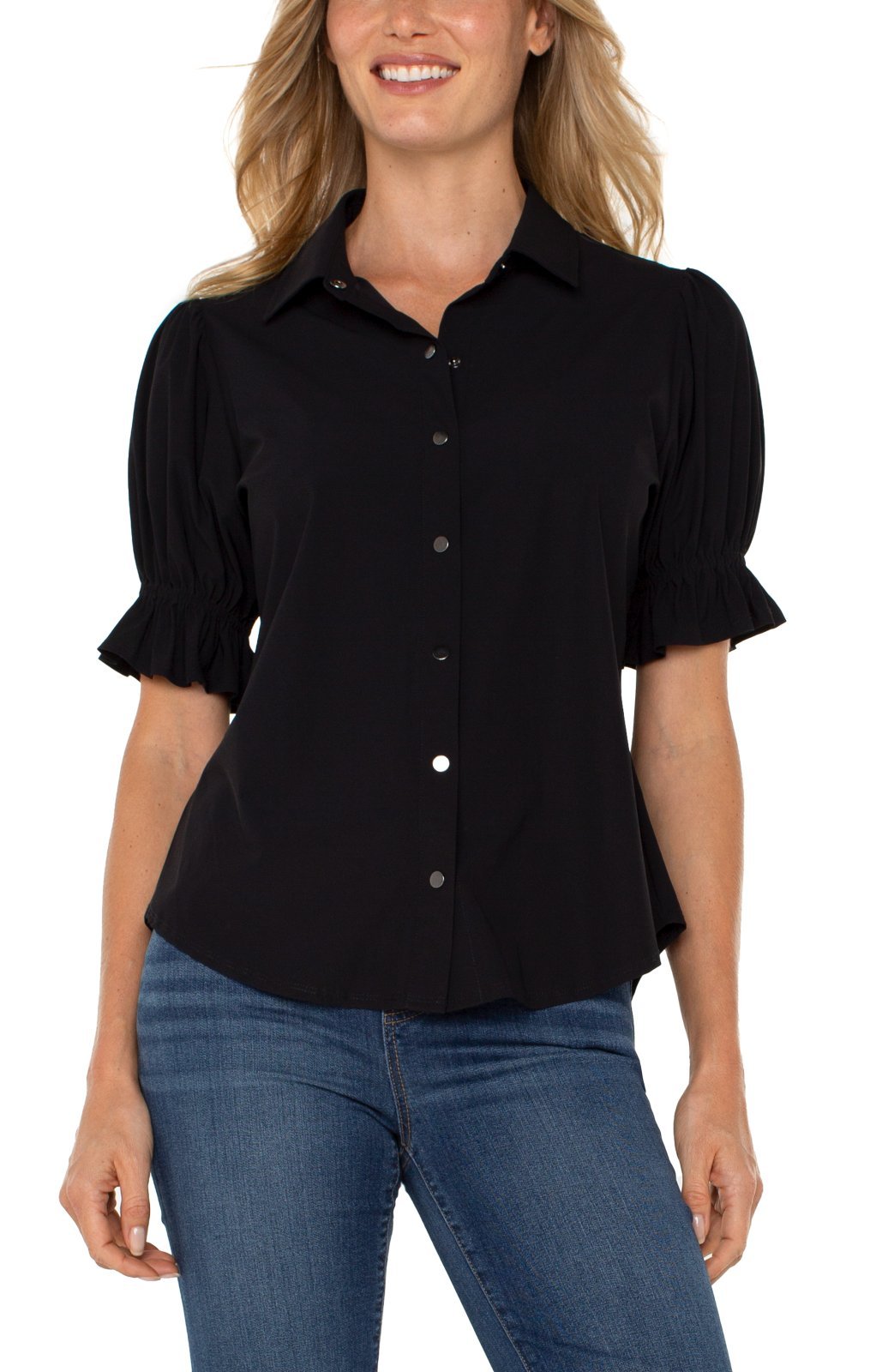 Elbow Puff Sleeve Top from Liverpool - High Call Outfitters