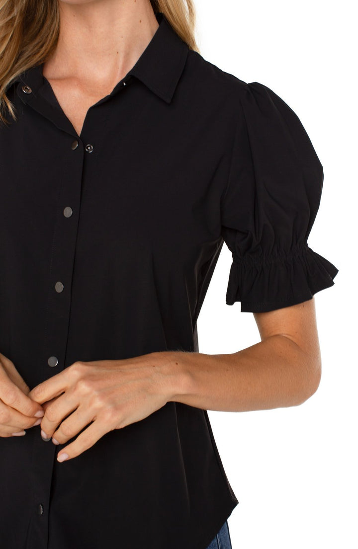 Elbow Puff Sleeve Top from Liverpool - High Call Outfitters
