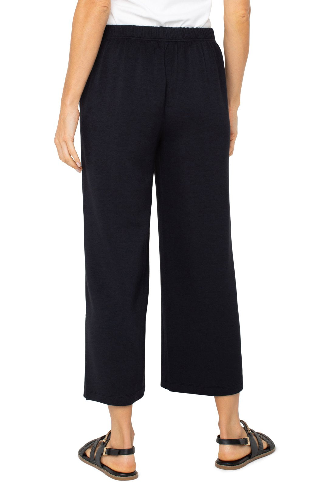 Pull On Wide Leg Crop Trouser from Liverpool