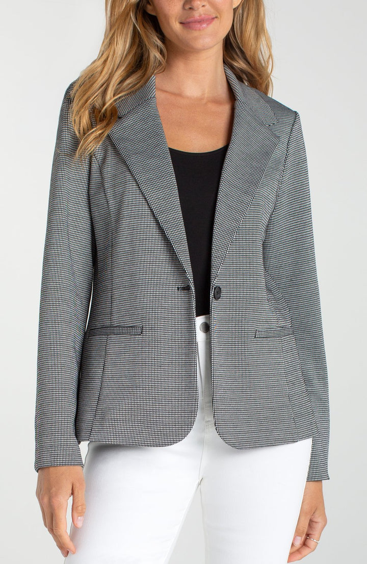 Mini Check Fitted Blazer from Liverpool - High Call Outfitters