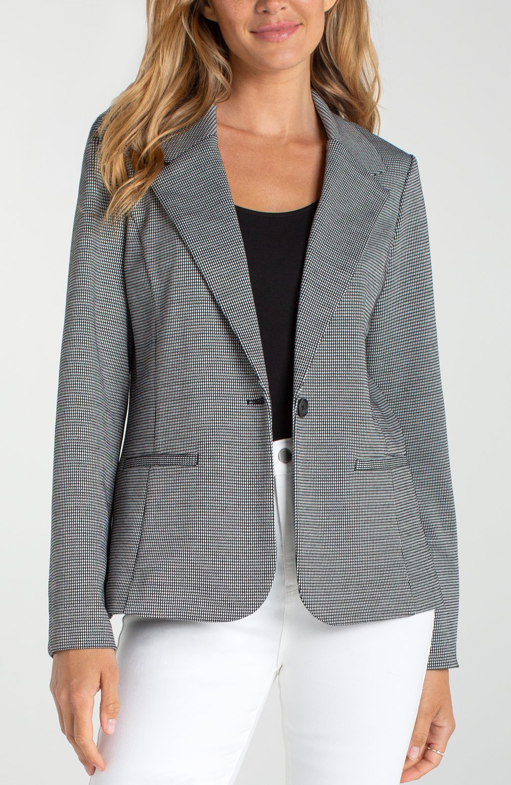 Mini Check Fitted Blazer from Liverpool - High Call Outfitters