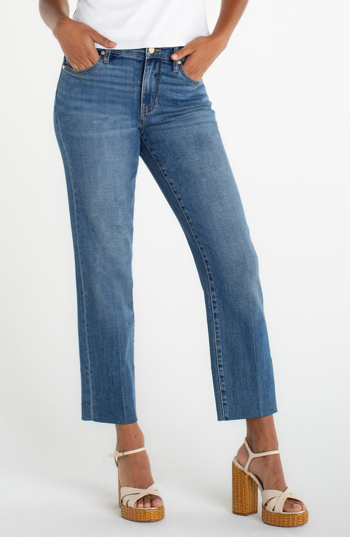 Kennedy Crop Straight Leg Denim from Liverpool - High Call Outfitters