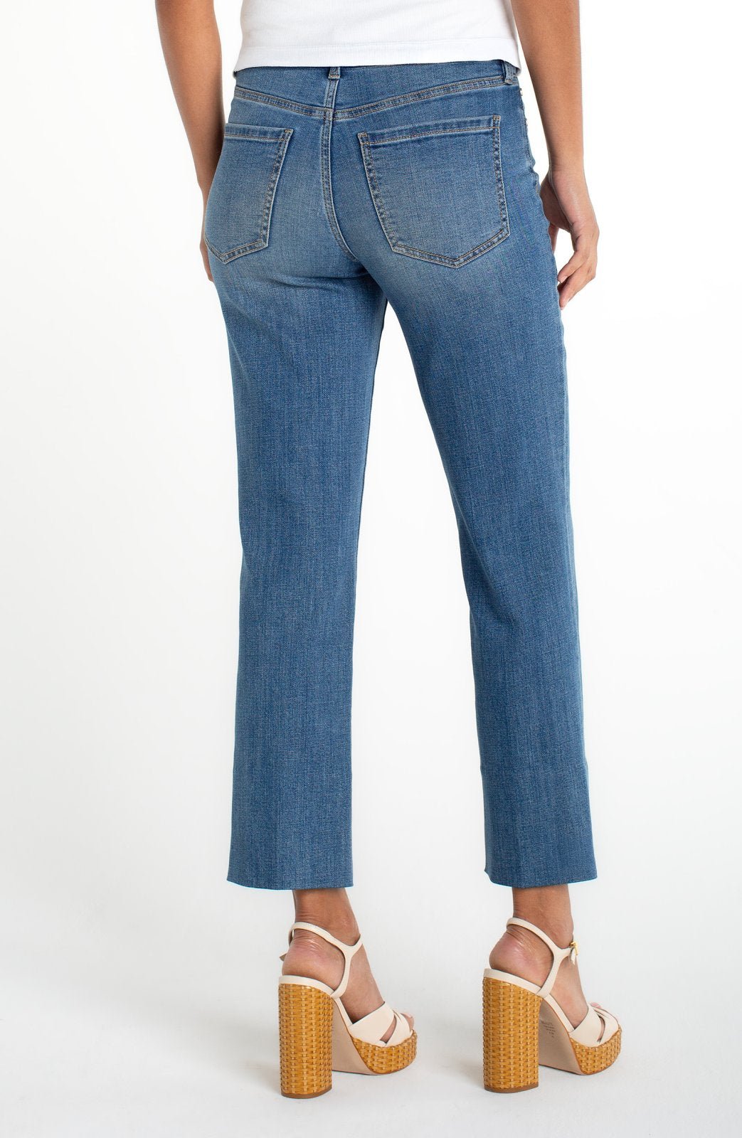 Kennedy Crop Straight Leg Denim from Liverpool - High Call Outfitters