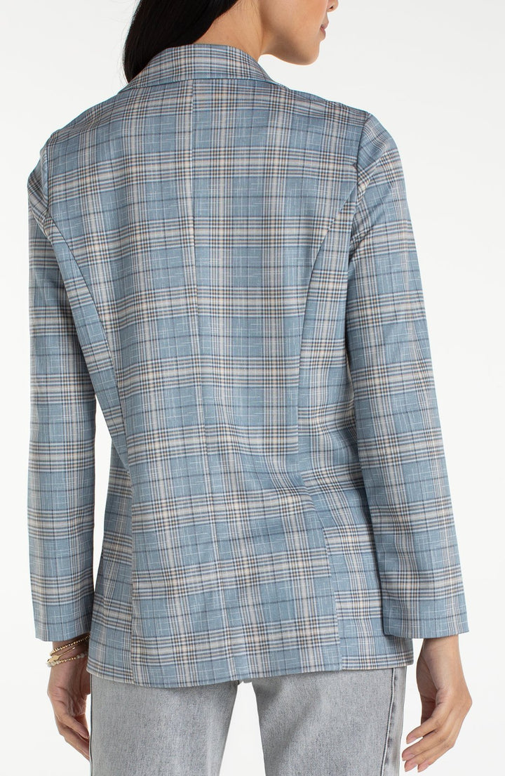 Boyfriend Plaid Blazer from Liverpool - High Call Outfitters