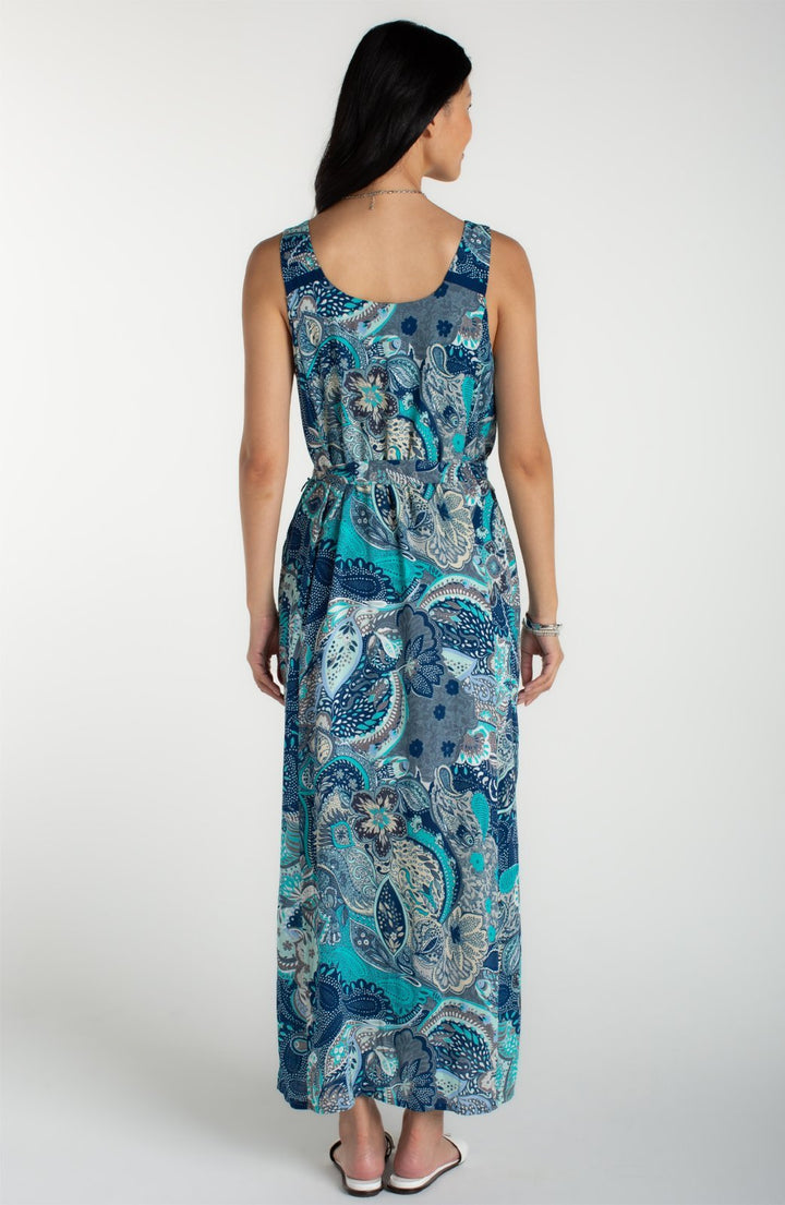 Sleeveless Woven Maxi Dress with Self Belt from Liverpool - High Call Outfitters