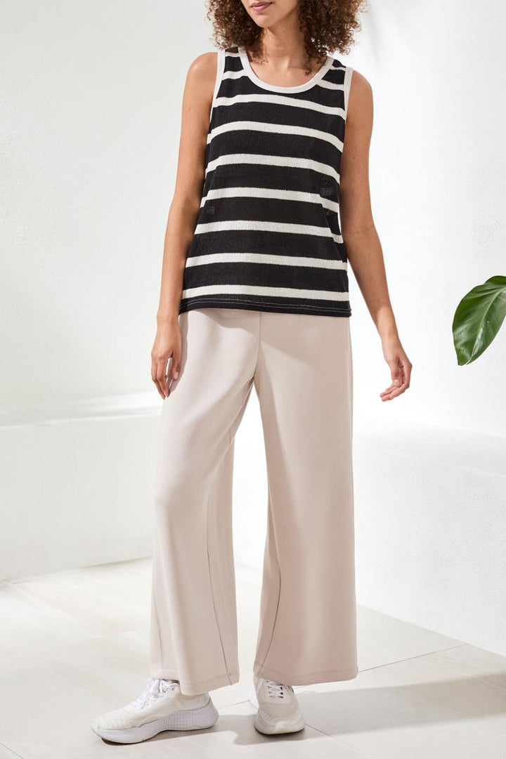 Sleeveless Stripe Sweater Knit Top from Tribal - High Call Outfitters