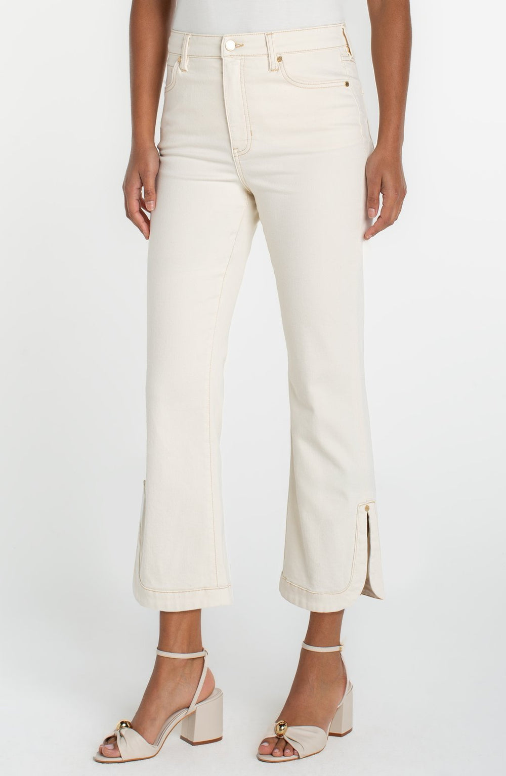 Hannah Crop Flar with Tulip Hem from Liverpool - High Call Outfitters