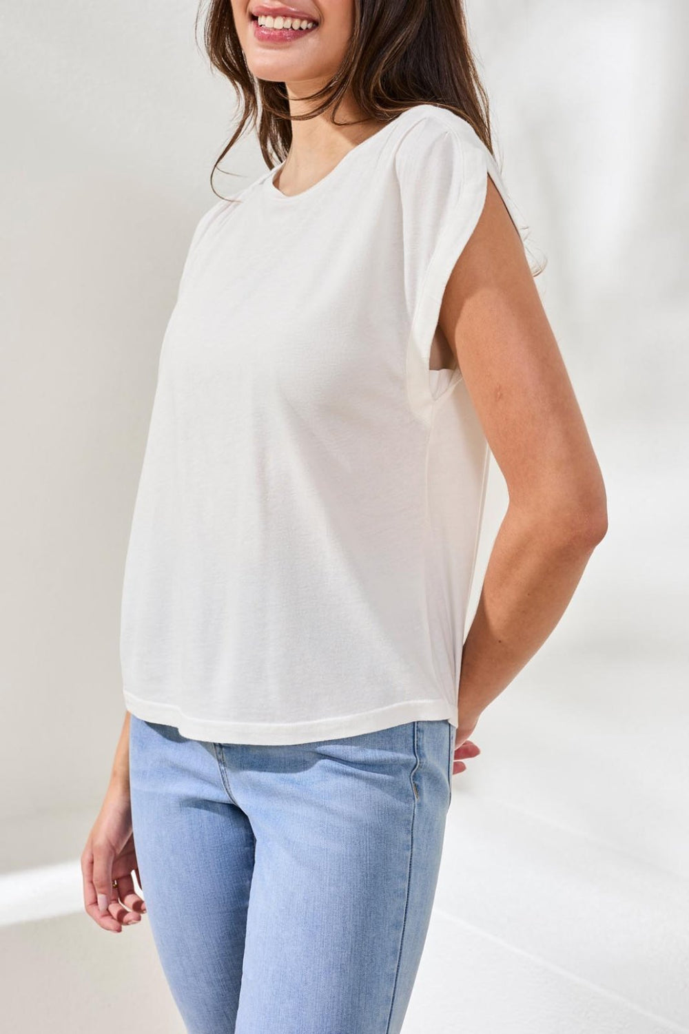Boat Neck Cap Sleeve Top from Tribal - High Call Outfitters